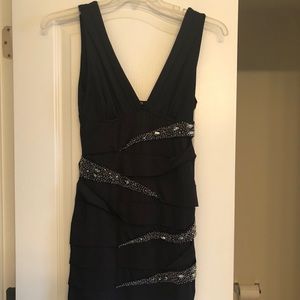 Sleeveless black dress